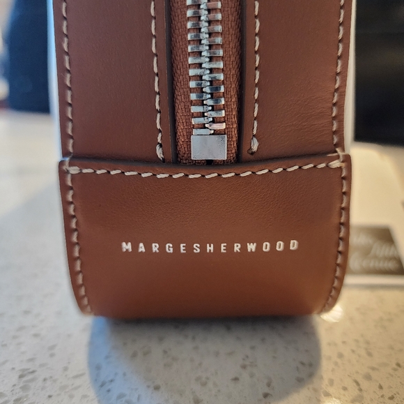 Marge Sherwood Soft Tote Bag Brown Leather & Canvas - Picture 3 of 8